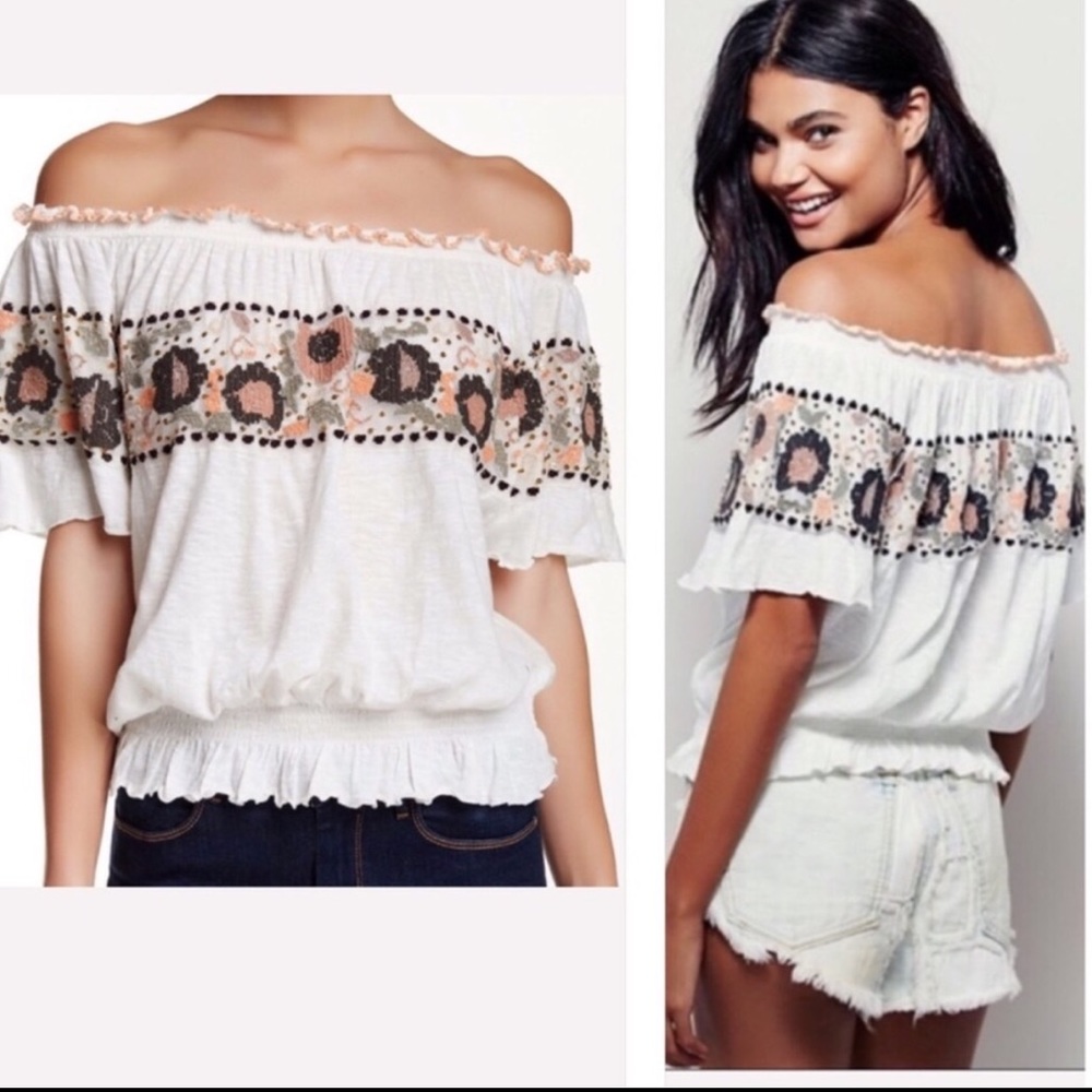 FREE PEOPLE   / Sienna Off-The-Shoulder Top - Picture 2 of 8